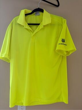 High-Visibility Yellow Polo Shirt with Billings Refinery Logo